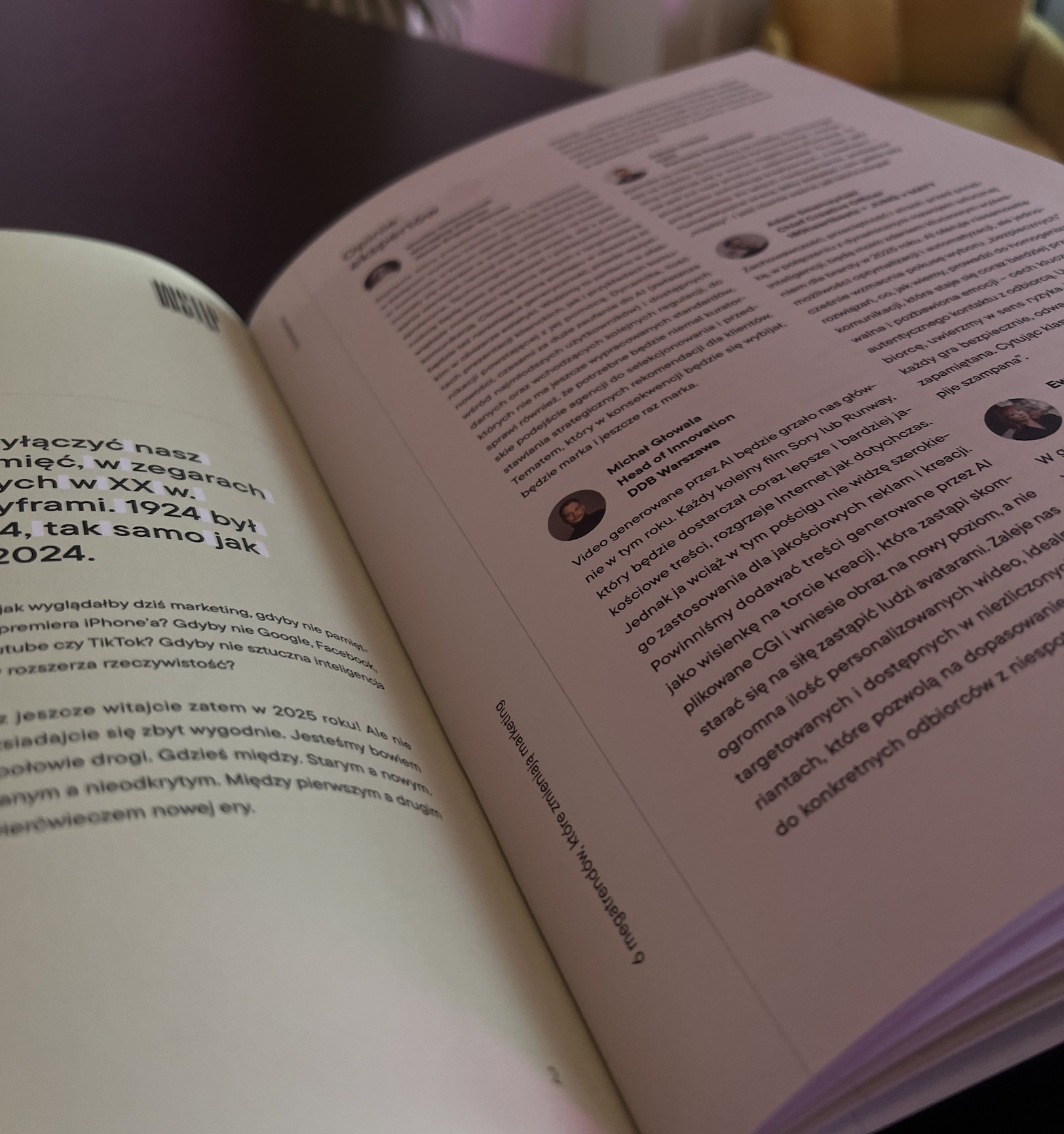 Editorial spread from Martech Trendbook